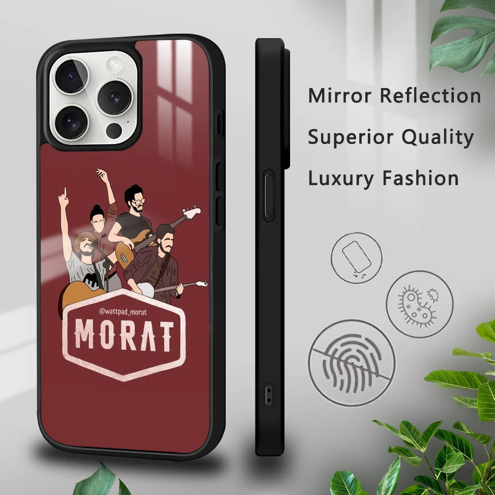 M-Morat Band Music Phone Case For iPhone 16 15 14 13 12 11 Pro Xs Max Mini Plus Celulares Hard Funda Dropshipping