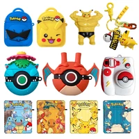 pokmon keychain pendant cute creative pikachu airpods bluetooth headset protective cover pendant backpacks bags accessories