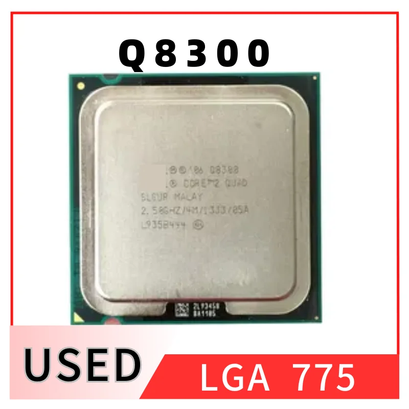 

Core 2 Quad Q8300 2.5 GHz Quad-Core Quad-Thread CPU Processor 4M 95W LGA 775