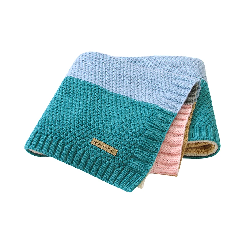 Baby Blankets Swaddle Wrap Newborn Netural Montly Stroller Basket Bed Sleep Quilts Covers 100*80cm Toddler Boys Girls Throw Mats