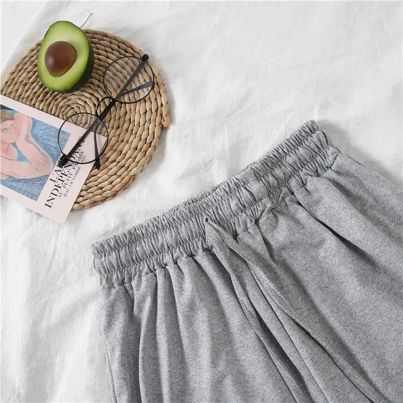 Pajamas for Women Cotton Sleepwear Set Woman 2 Pieces Loose Nightsuit Plain Loungewear Women's Nightie Casual Suit Home Clothes