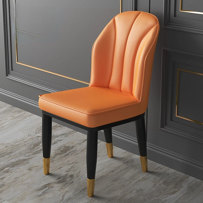 

Тканевые кожаные обеденные стулья с обивкой, современный металлический итальянский мобильный стул, Скандинавская мебель для гостиной