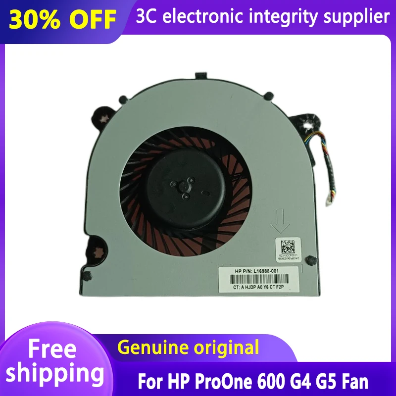

Original New CPU Cooler Fan for HP ProOne 600 G4 G5 Laptop Cooling Radiator Accessory Replacement L16988-001 023.1009f.0001