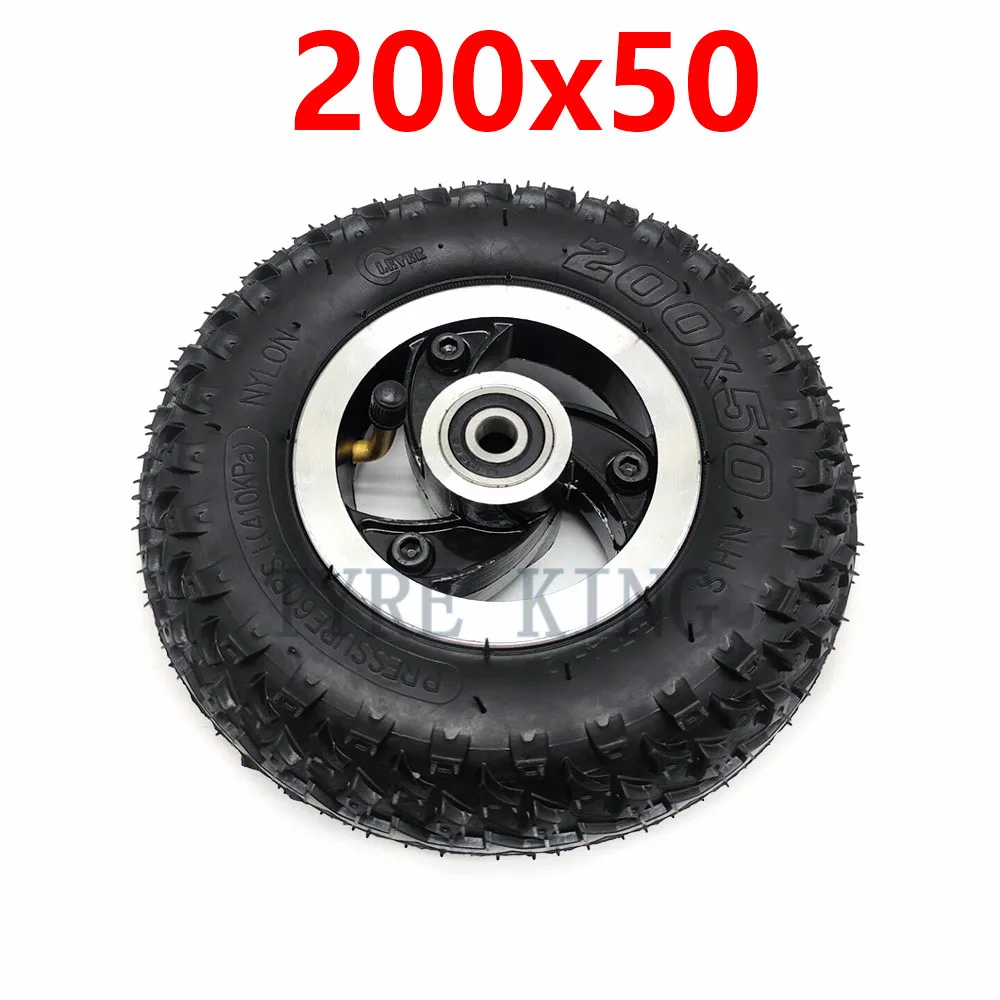 

Высококачественная пневматическая колесная шина 200x50, 8 дюймов, 200*50, внутренняя внешняя шина с ободом ступицы из сплава, аксессуары для элект...