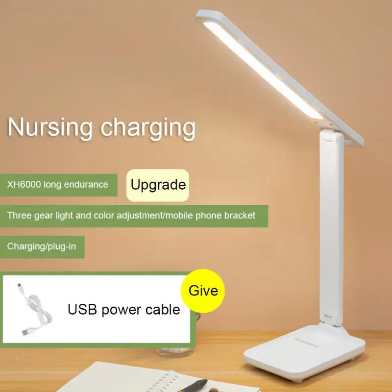 

Desk Lamp LED USB 5V Qi Wireless Charging Stepless Dimmable Foldable Table Lamp Reading Eye Protect Study Office Night Light