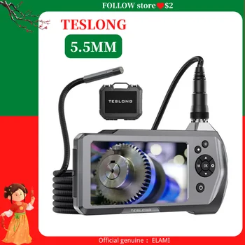 Teslong Inspection Camera, 5.5mm HD 1080P Waterproof Borescope Snake Camera for Automobile Car House Pipe HVAC（3.2FT）