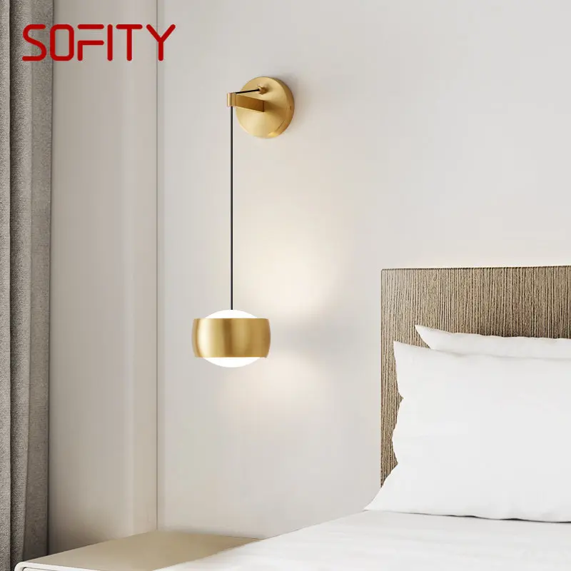 

BUNNY Contemporary Brass Light Wall LED 3 Colors Creative Simplicity Gold Interior Sconce Bedside for Home Bedroom