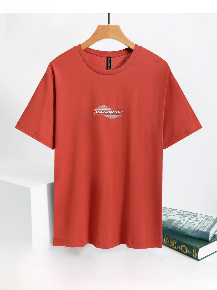 Мужская одежда JW Zhenvis новинка лета 2024 простая спортивная хлопковая футболка с