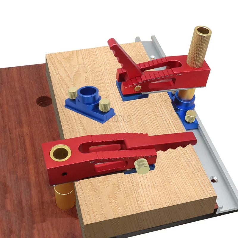 

Настольная пила для деревообработки, быстросъемный зажим для сверления, верстак, отверстия для собак 2-в-1, для Т-образной дорожки 30 мм
