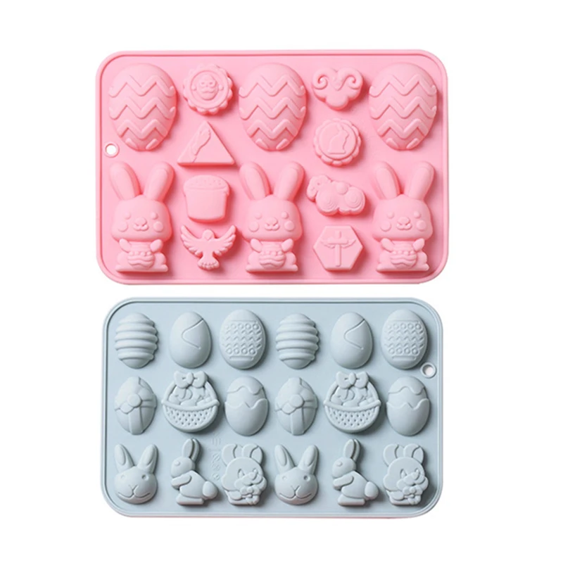 

Easter Silicone Mold Egg Rabbit Bunny Mold Chocolate Candy Cake Baking Mold Ice Cube Tray Handmade Soap Making Tool