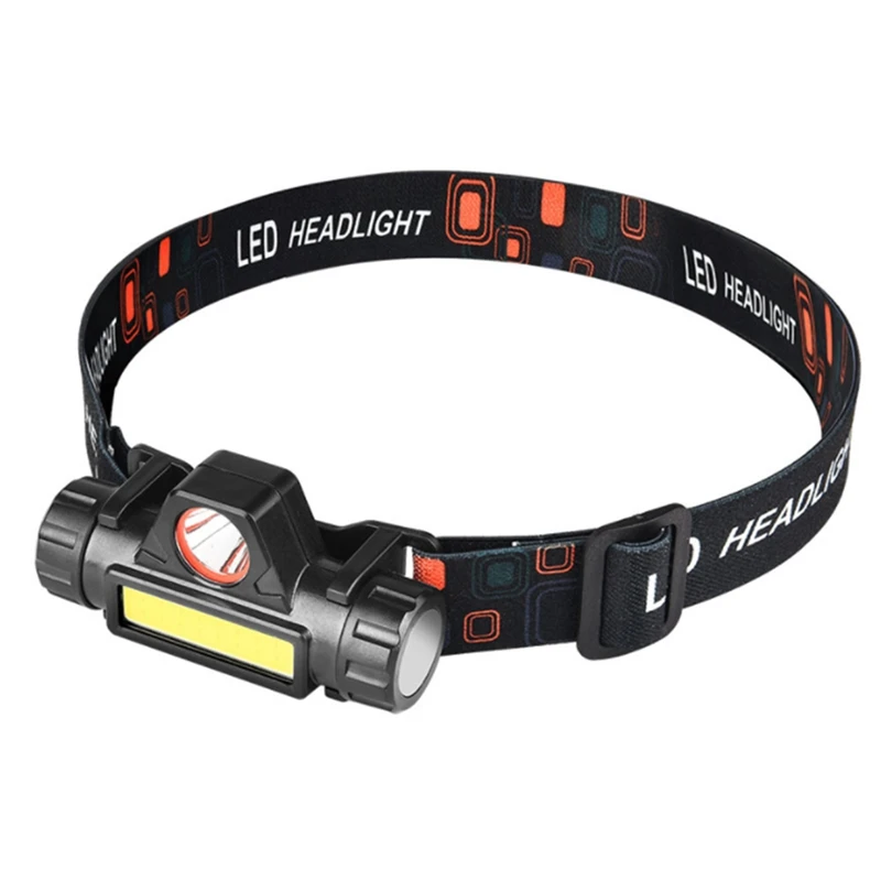 

Rechargeable XPE+COB Head Light,Waterproof Head Light Flashlight,Adjustable Head Light,For Cycling,Running,Fishing,Etc