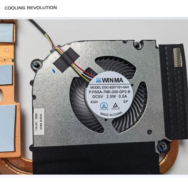 Новый оригинальный охлаждающий вентилятор для процессора ноутбука Machenike S15C RTX3060