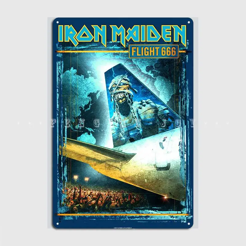 

Flight 666 Metal Sign Club Kitchen Customize Plaques Tin Sign Poster