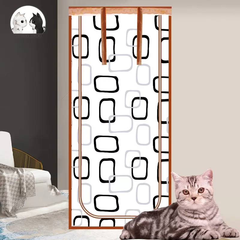 

Prevent Pet Escape Door Curtains No Nail Partition Cat and Dog Partition Net Plastic Curtain Door Shielding Mesh Mosquito Net