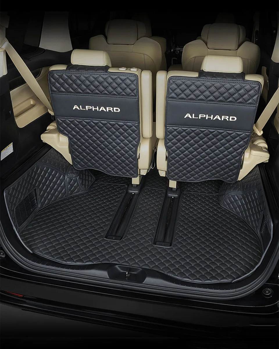 

Leather Car Trunk Cover For Toyota Alphard 2011 2012 2013 2014 Waterproof Protection Mats Accessories Voiture Autos Pads