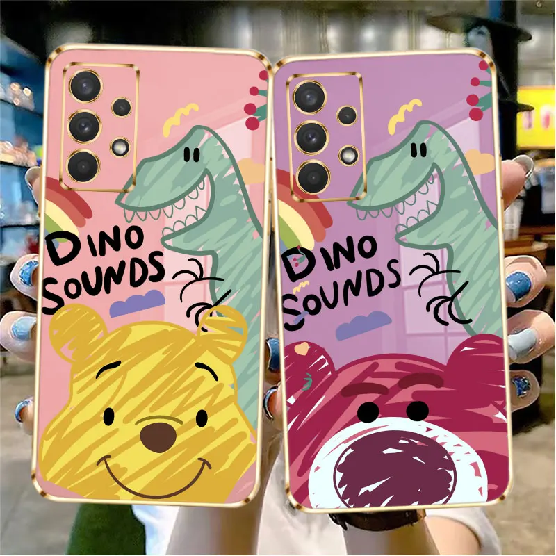 

Lotso Winnie The Pooh Disney Dinosaur Casing Phone Soft Case Funda for Samsung Galaxy A21s A12 A71 4G 5G A32 A52 A51 A10 A42