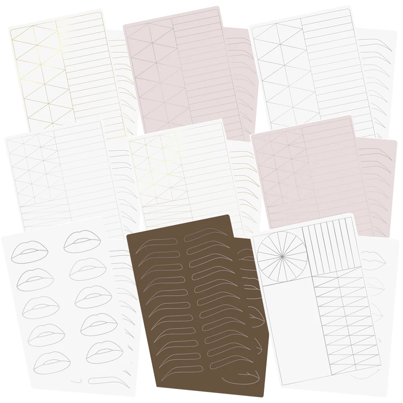 Двухсторонняя кожа для тату-практики 3D микроблейдинг Перманентный макияж