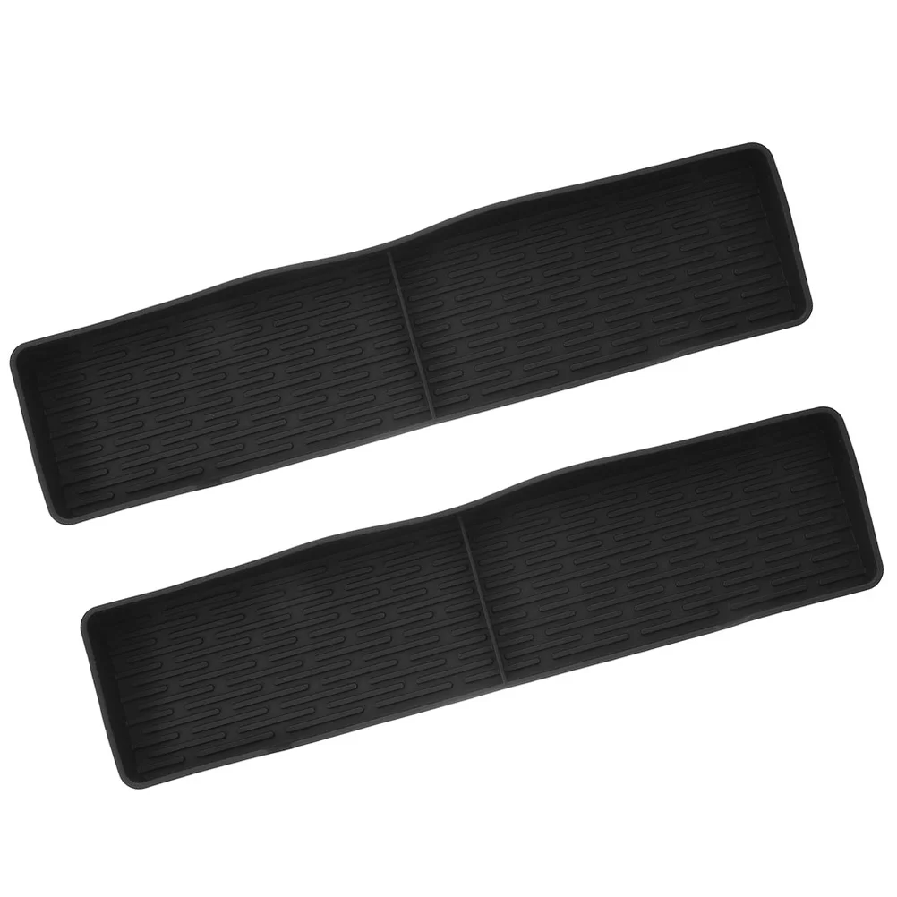 

2 Pcs Oven Rack Kitchen Stove Top Holder Shelf Stovetop Storage Shelves Spices Magnetic Silica Gel