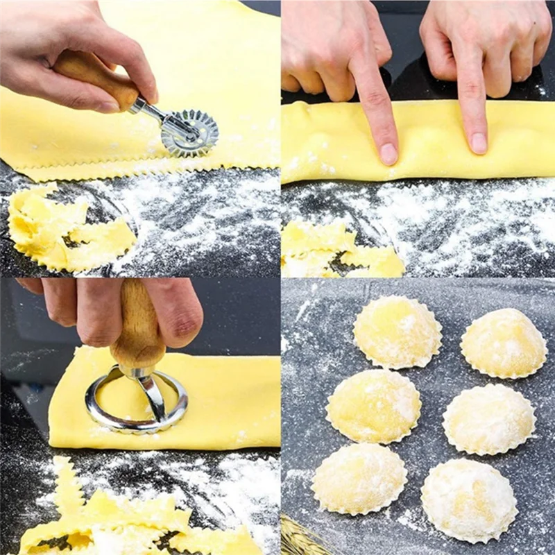 Набор резаков для макаронных изделий Ravioli искусственные равиоли с деревянной