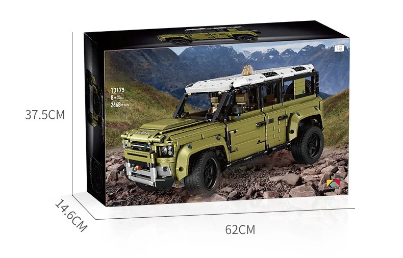 Для Mould King 13175 Land Rover Defender Technology механический внедорожник для взрослых детская