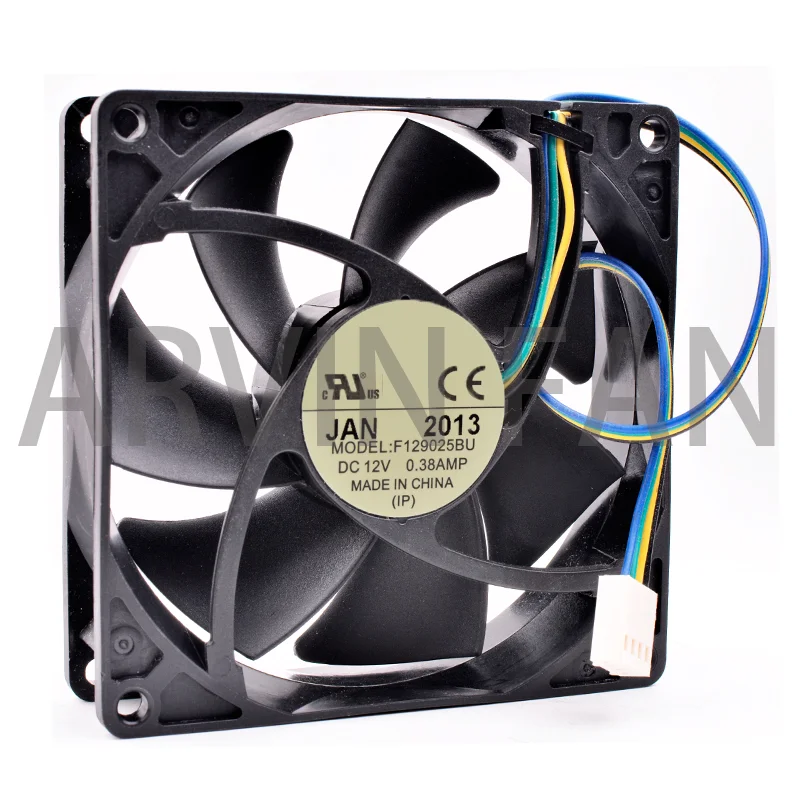 Новый оригинальный EVERFLOW F129025BU, 9 см, 9025, 12 В, а, 4 линии, аналогичный охлаждающий вентилятор