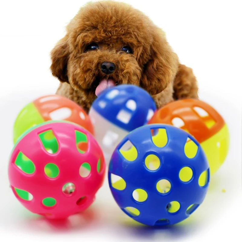 

Interactive Plastic Ball Durable Hollow Bell Engaging Attractive Puppy Playing Bell Toy For Puppies Funny Popular Fun Cats Toy