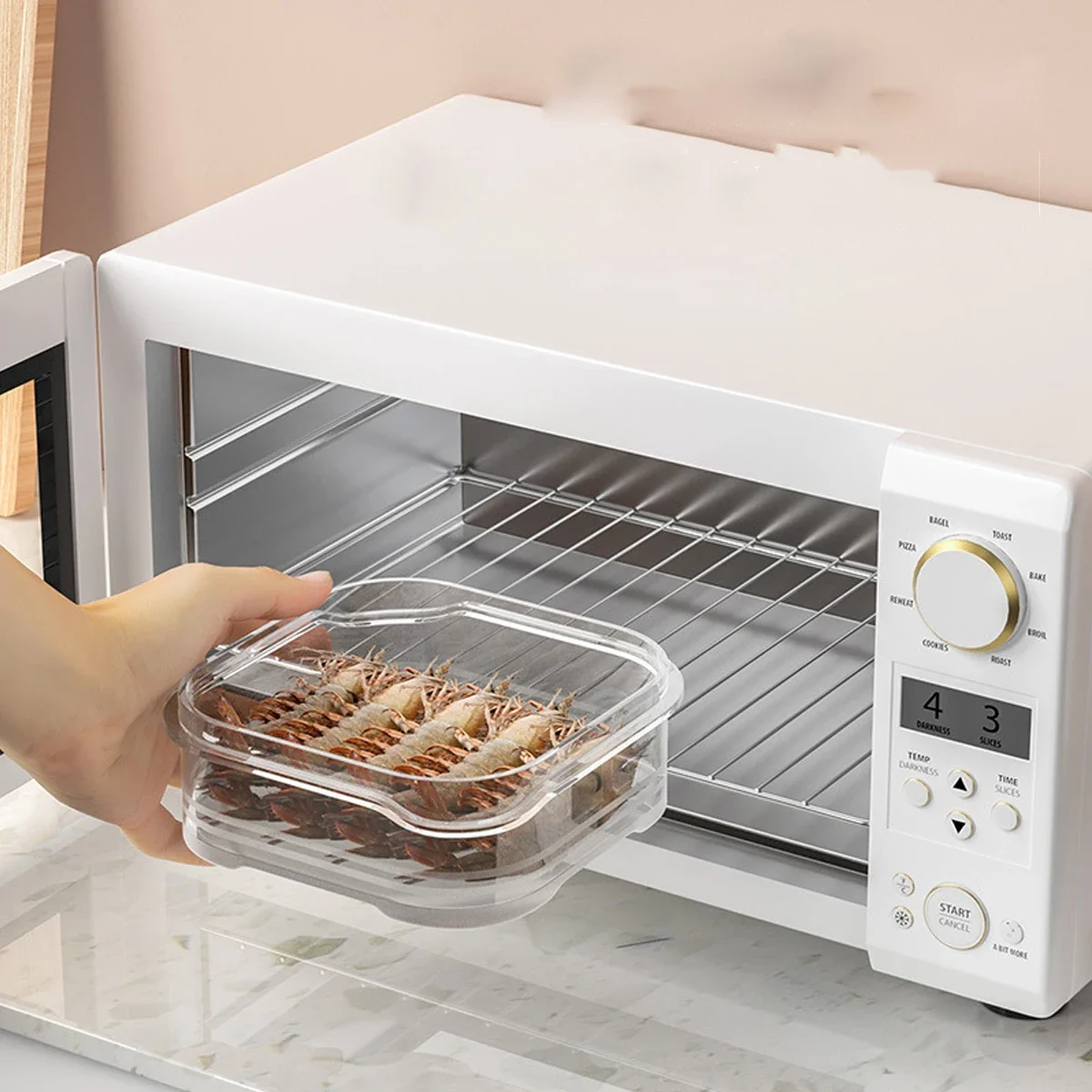 Ящик для хранения в холодильнике еда свежий органайзер дверей холодильника