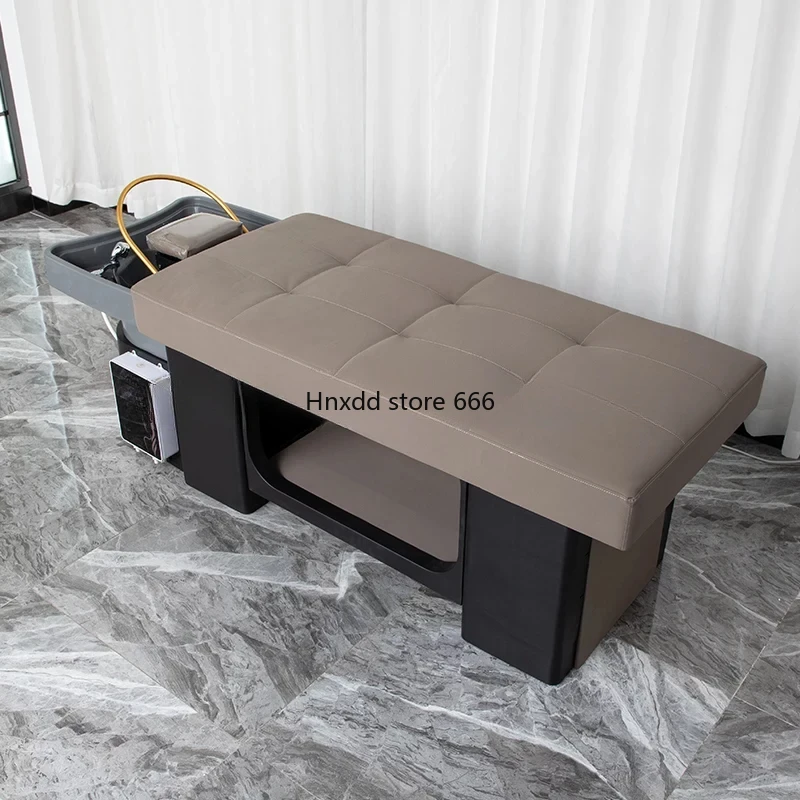 Японская комфортная кровать для спа мытья волос Душевая насадка шампунь стул