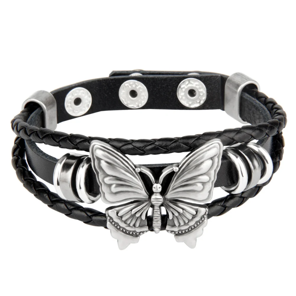 

Punk Style Bracelet Butterflies Gothic Cuff Bracelet Punk Wristband Wrist Bangle