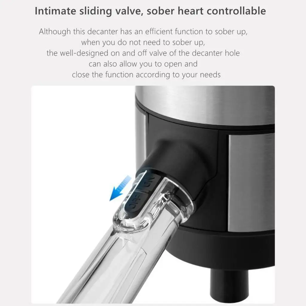 

Electric Wine Aerator Pourer Accelerated Oxidation for Red White Wine Lovers