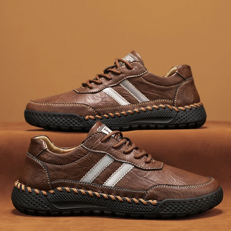 Модная брендовая мужская обувь летние и осенние дышащие спортивные черные