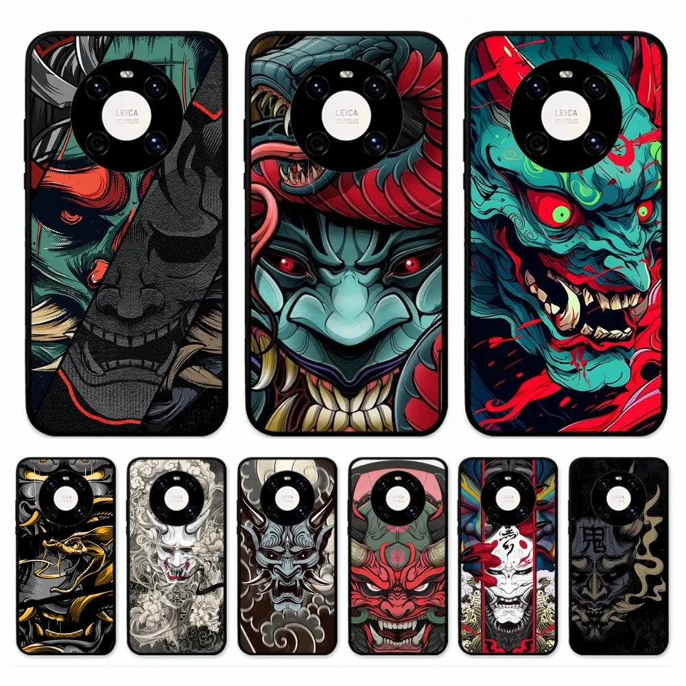 Чехол для телефона с маской японского самурая Oni Huawei Mate 10 20 30 40 50 lite pro Nova 3 3i 5 6 SE 7 7SE