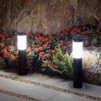 12346 pcs solar outdoor light led garden courtyard pathway front porch decor lighting cylindrical stainless steel waterproof