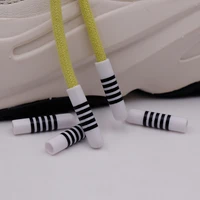 weiou lace easy install rope heads 2 2cm5mm black white stripe sneaker lace plastic aglets wellace accessories tips wholesale