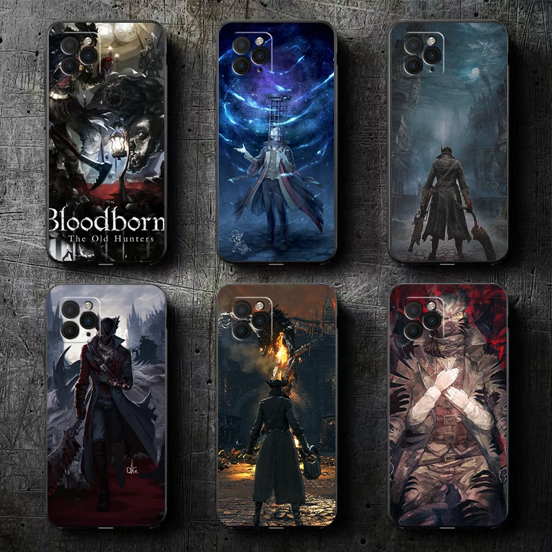 

Bloodborne Phone Case For Funda iPhone 11 13 12 Pro Max Mini X XR XS Max SE 2020 6 6s 7 8 Plus Funda Back Carcasa
