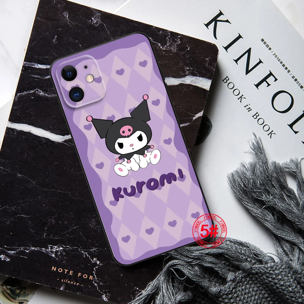 LP68 Kuromi милый мультяшный мягкий чехол для Redmi Note 11 11S 10 10T Pro Max 10S 9T 9 9S 8 8T 7 Xiaomi Mi 11I 12 12X