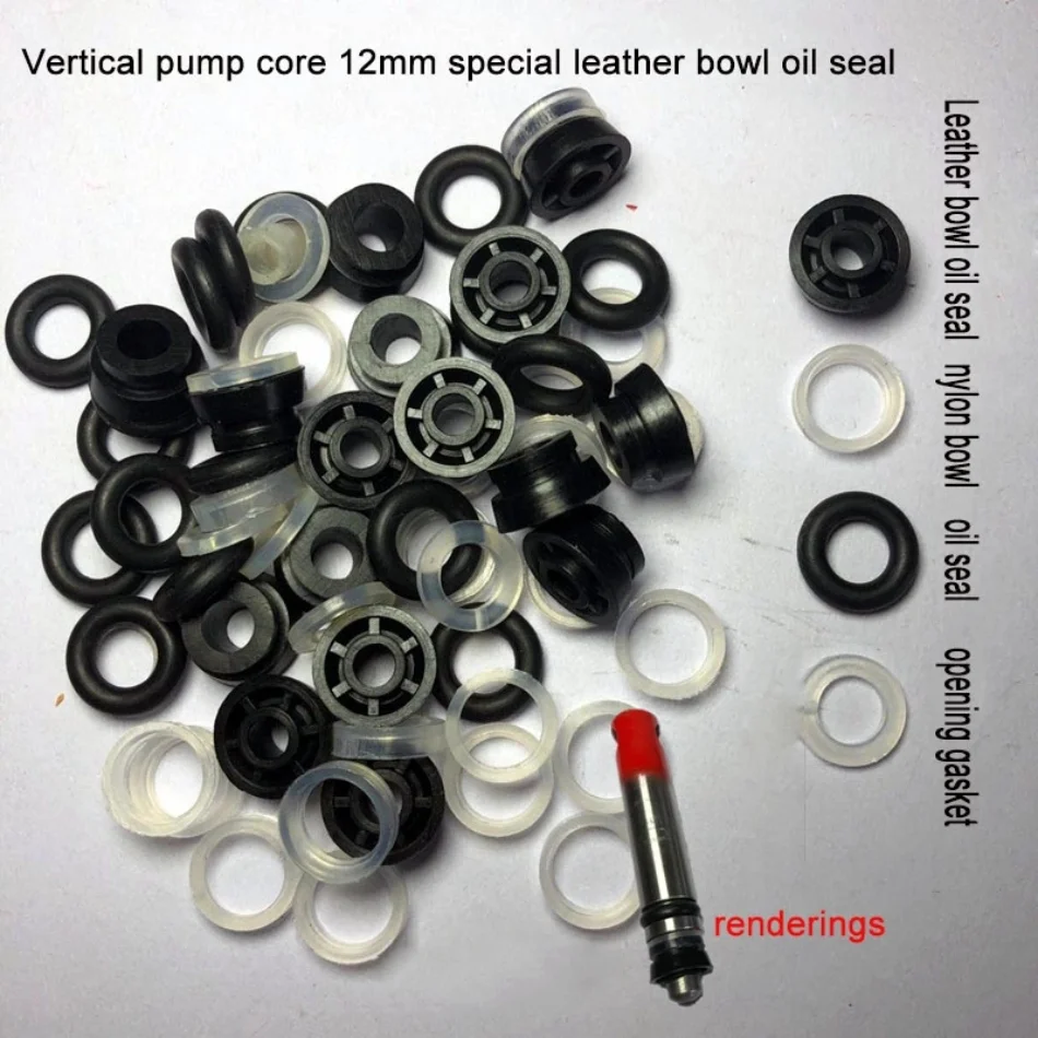 

Free Shipping 5 Sets Vertical Jack Pump Core Oil Seal Gasket Old-fashioned Leather Bowl 11mm 12mm Car Repair Tool Accessories