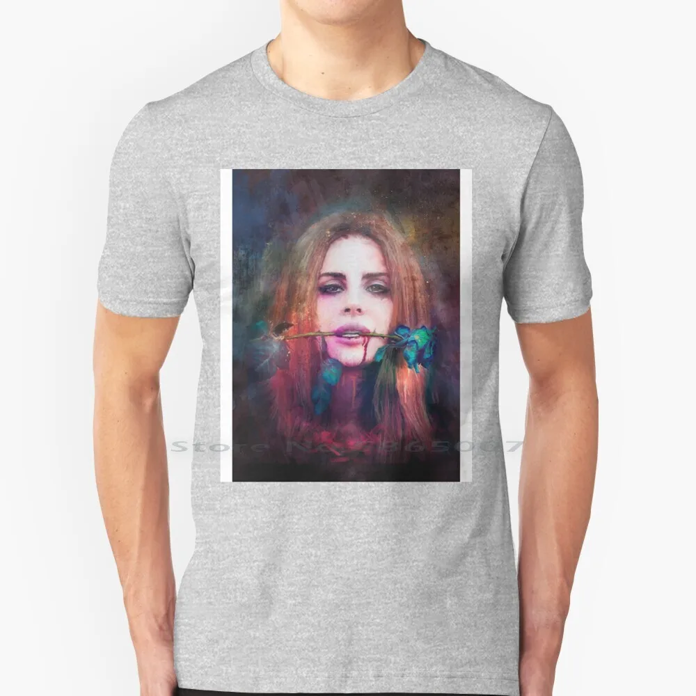 

Футболка «Цветочная» Лана Дель Рей, 100% хлопок, фильмы Ланы Дель Рей, популярная песня певицы, поп металлическая лента, манга, артиста, Dj, боль...