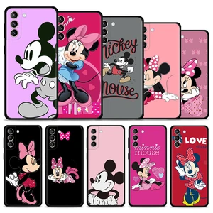 Phone Case For Samsung S21 S20 FE S22 Ultra S10 S9 S8 Plus for Galaxy Note 20Ultra S21FE S20FE Coque Cartoon Mickey Minnie Mouse