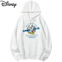 disney donald duck spring and autumn tide brand sweater ins harajuku style men and women couples hooded jacket