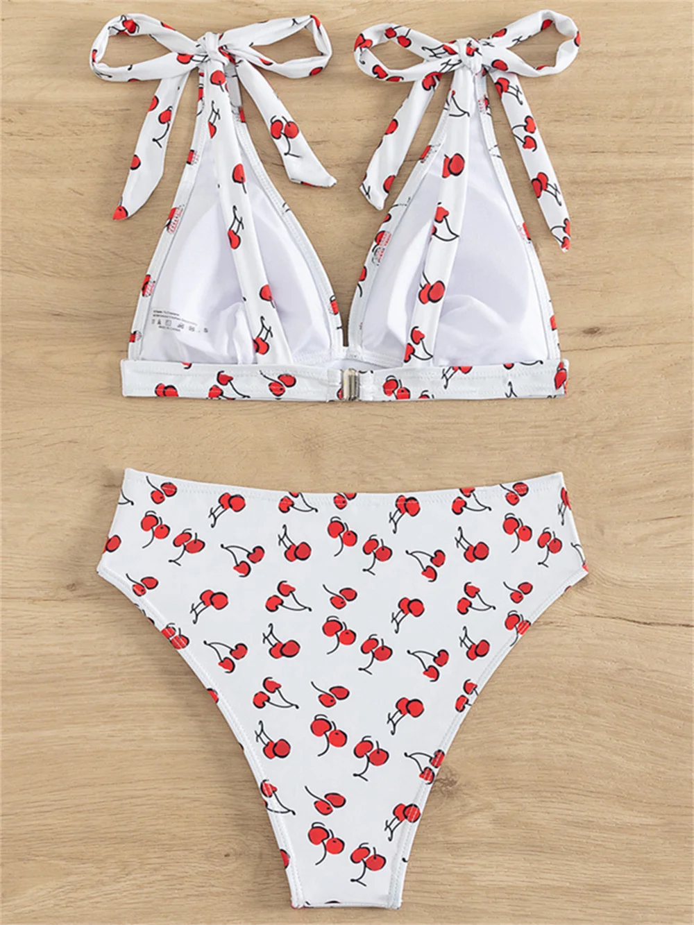 Женский купальник с V-образным вырезом и эффектом пуш-ап