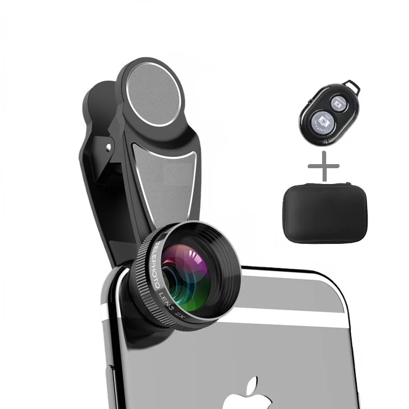 2X телеобъектив для портретной съемки Профессиональная HD фотокамера iPhone Samsung