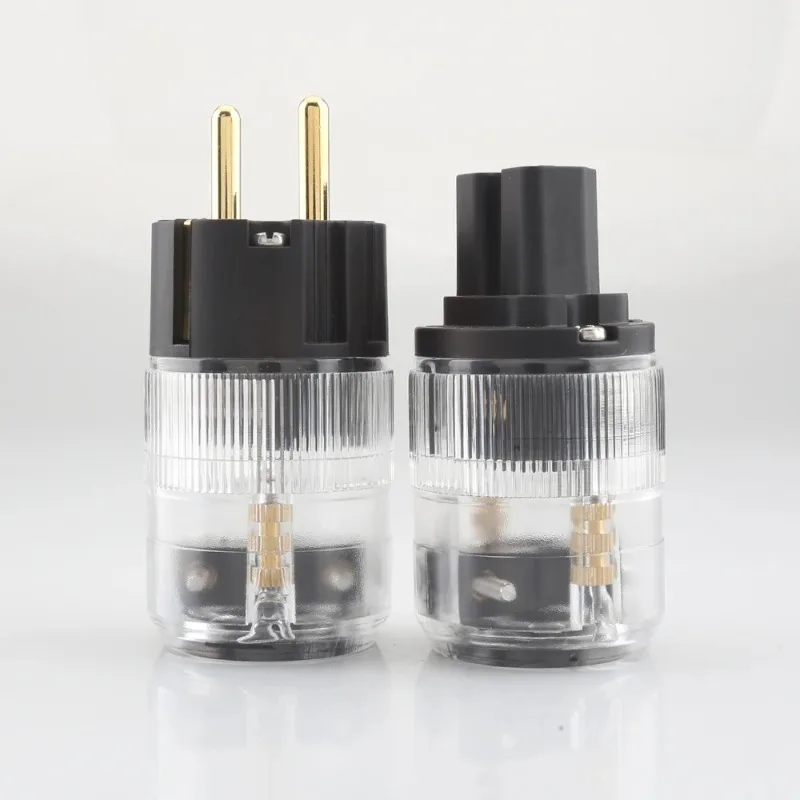 Фото Кабель питания HIFI DIY с сетевым разъемом P-029E/C-029 Schuko и набором разъемов IEC, аудиофильского класса №4