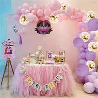 106pcs macaron pink balloons garland arch kit purple gold confetti balloon baby shower girl birthday wedding party decoration