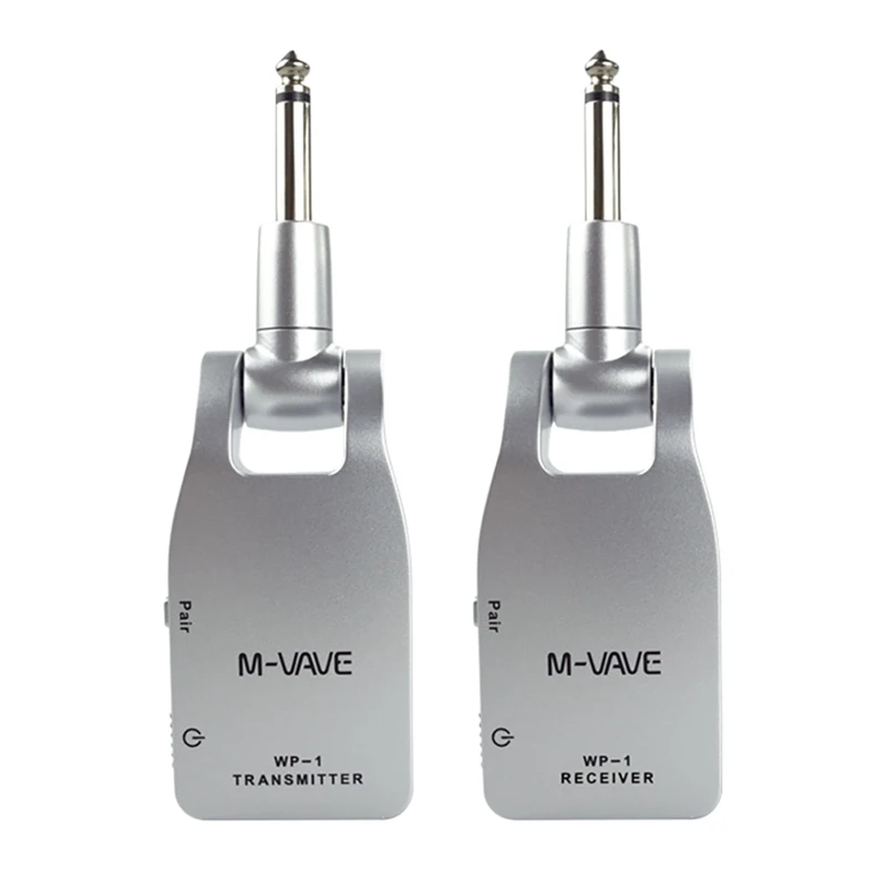 

M-VAVE 2.4G Wireless Guitar System Transmitter & Receiver Rechargeable 30M Transmission Range For Electric Guitar Bass