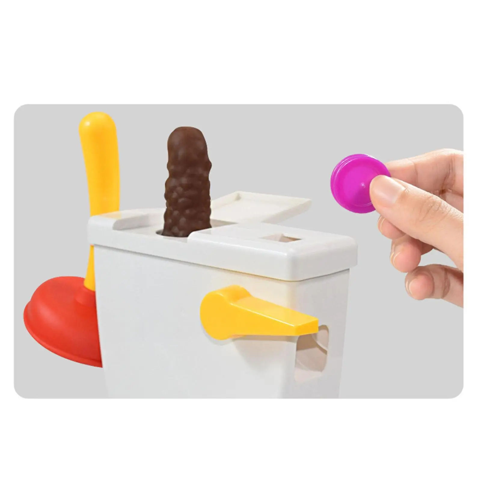 

Childrens Poop Flushing Toilet Game Gag Gift Flushing Toilet Toy for Party Favors
