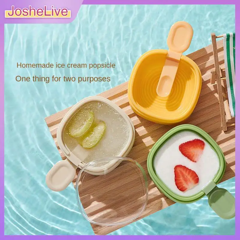 

Ice Chocolate Popsicle Mold With Stick Creative Silicone Mold Ice Cream Ice Cream Mold Kitchen Gadgets Frozen Home Made Popsicle