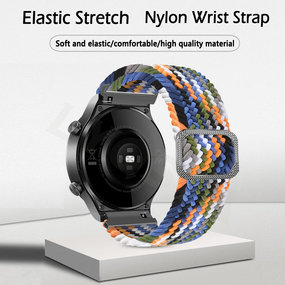2023 Latest suitable for Xiaomi Huami Amazfit GTS 3 4/Amazfit GTR3 4 20 22Mm Premium braid single loop nylon smart strap