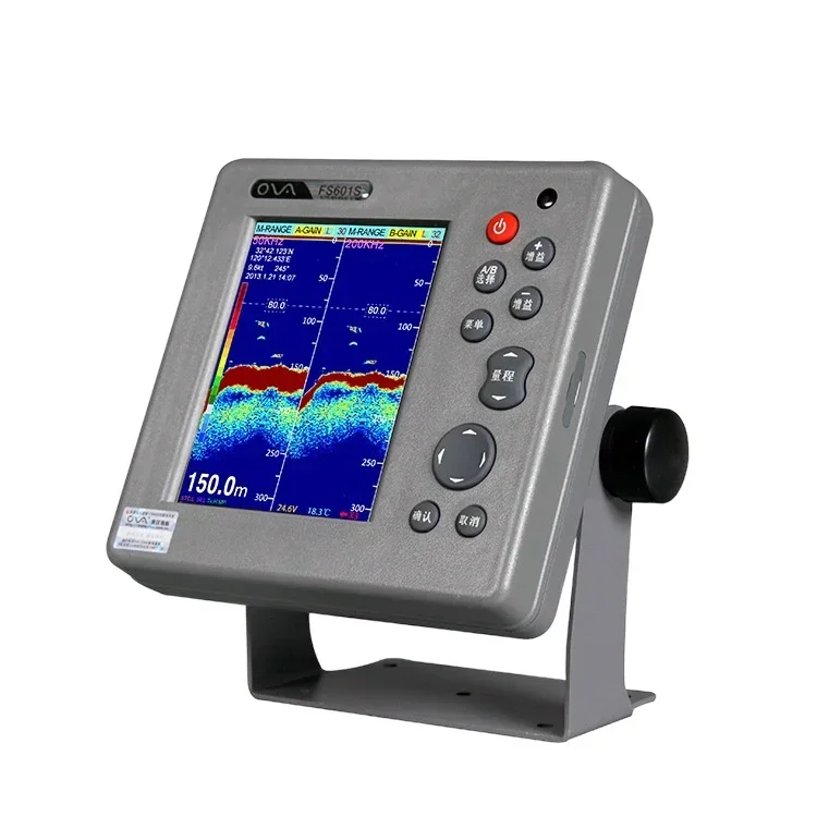 

6-inch Sonar Fish Finder Echo Sounder Fish Finder for Boat China Manufactory 600W 50/200khz