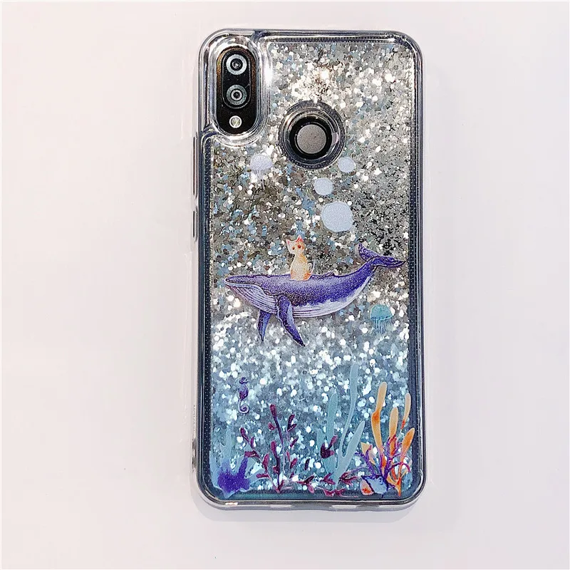 

Luxury Bling Glitter Liquid Quickand Silicone Phone Case For Xiaomi 5X 6X 8Lite 10T Pro 11 Poco M3 X3 Max2 max3 Protection Cover